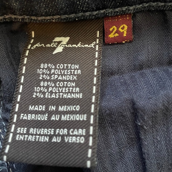 7 For All Mankind low-rise, bootcut, size 29 jeans - Picture 7 of 7